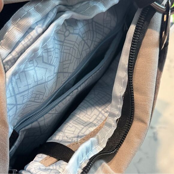 TRAVELON RFID Anti-Theft Slim Double Zip Crossbody travel bag, purse, wallet. - Picture 16 of 16